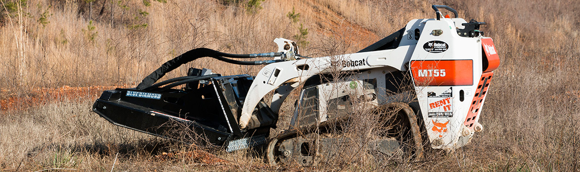 Blue Diamond Mini Skid Steer Brush Cutter