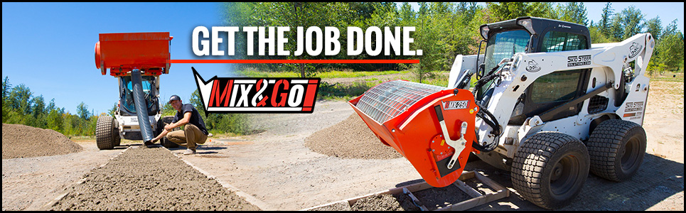 Eterra Mix and Go Cement Mixing Attachment System for Skid Steer and Compact Track Loaders