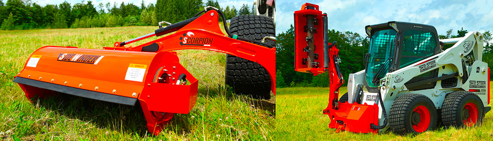 Eterra Scorpion Side-Work System with multiple mowing head options