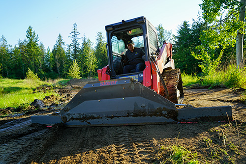 Skeer Push and Grade Skid Steer Attachments