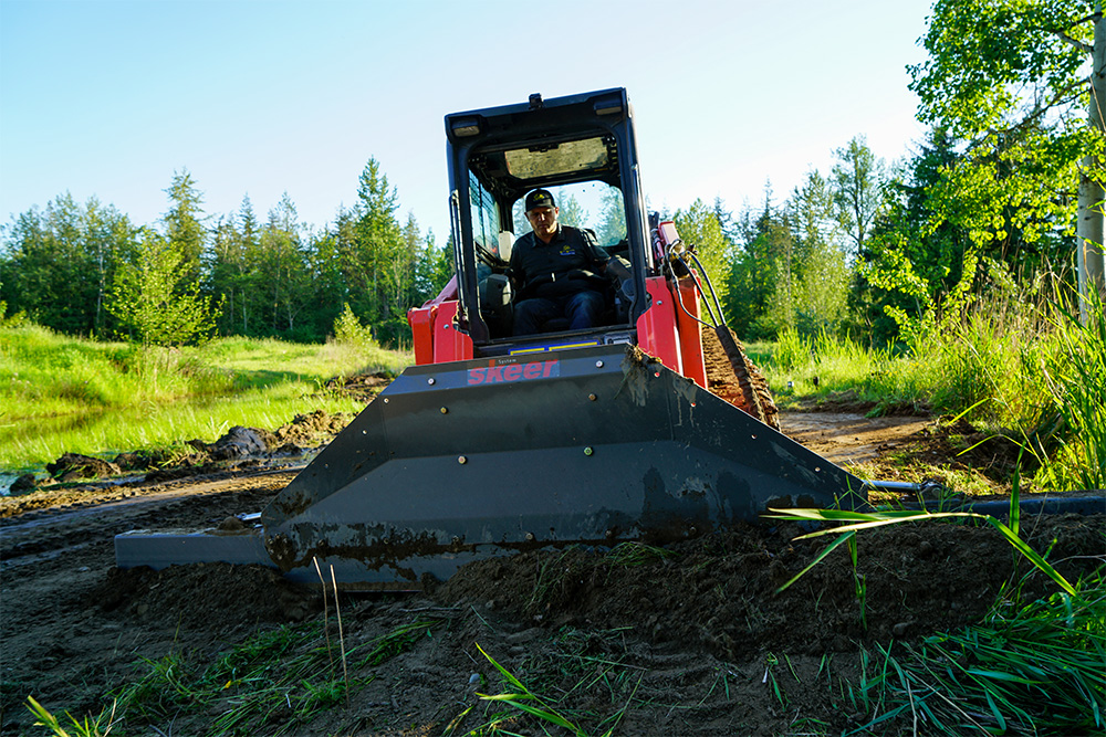 Skeer Skid Steer Grading Attachment