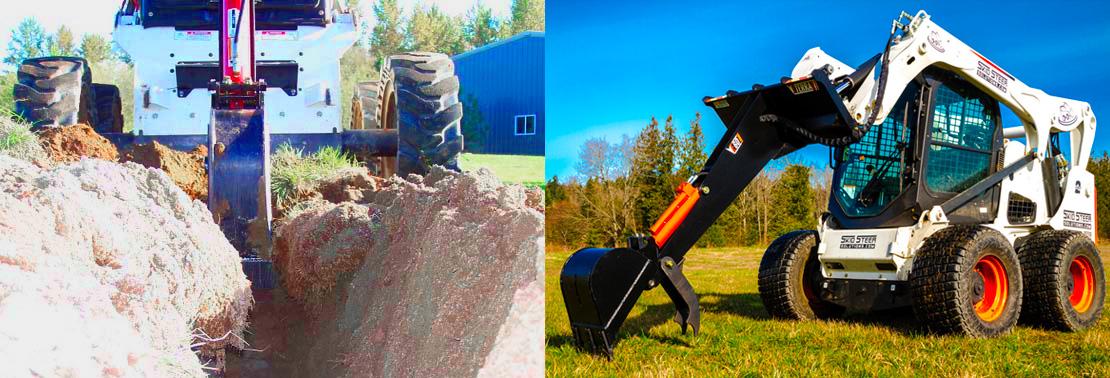 Skid Steer Backhoe Attachment