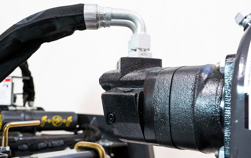Harley Rake Attachment: Motor Detail