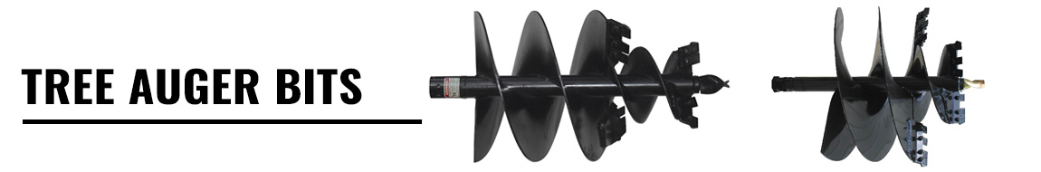 Tree Auger Bits for Skid Steer and Compact Track Loader